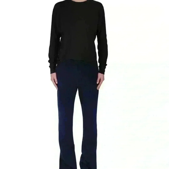 NWT Tate Jones Lounge Cozy Set Crew Sweatshirt + Side Slit Sweat Navy Si… - Picture 1 of 13